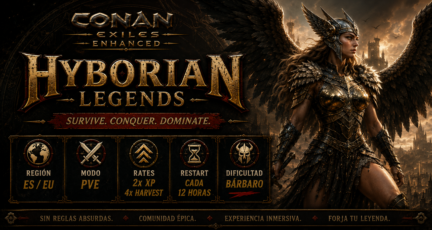 Hyborian Legends server header
